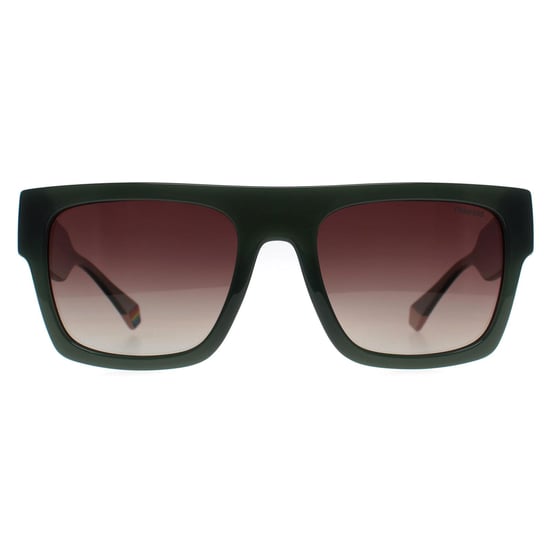 Polaroid Rechthoek Unisex Groen Bruin Gradiënt Gepolariseerd PLD 6224/S/X - Image 1