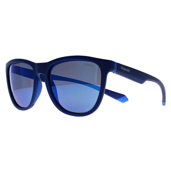 Polaroid Rectangular Mens Blue Azure Blue Mirror Polarized PLD 2133/S - Image 2