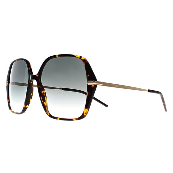 Hugo Boss Square Womens Havana Gold Grey Gradient BOSS 1660/S - Image 2