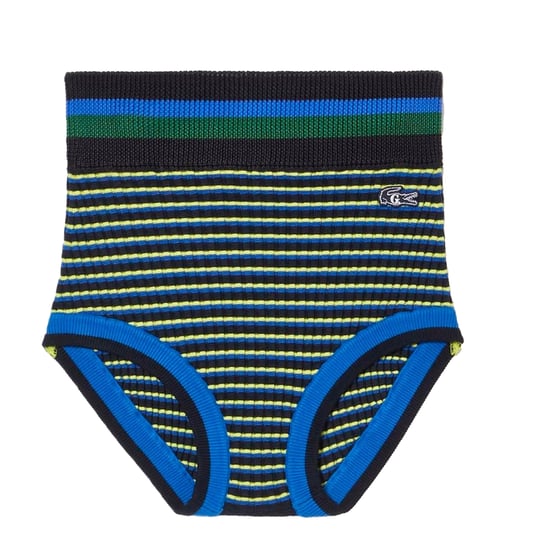 Lacoste Dames/Dames Goop Rib Gebreide Shorts (Blauw) - Image 1