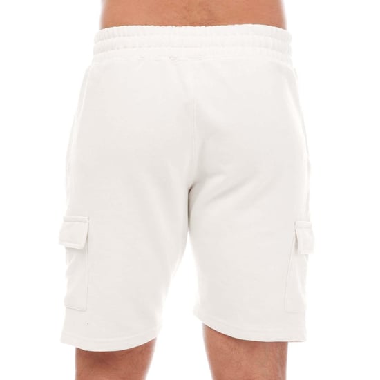 Established Mens Unwashed Cargo Shorts (White) - Image 2