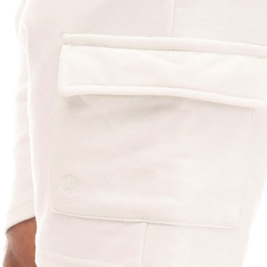Established Mens Unwashed Cargo Shorts (White) - Image 3