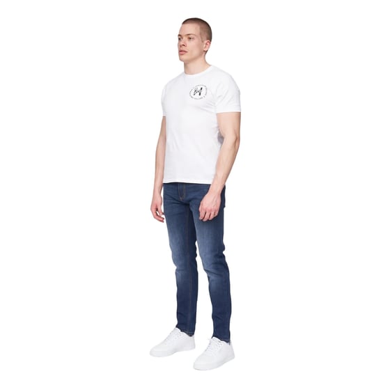 Henleys Heren Metafone Logo T-Shirt (Wit) - Image 3