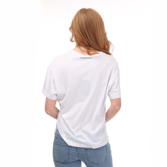 Emporio Armani T-shirt för kvinnor och damer (Vit) - Image 2