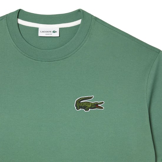 Lacoste Heren organisch los T-shirt (Groen) - Image 3
