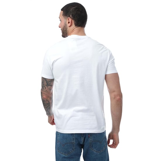 Levis Heren Bandana Print Crew Hals T-shirt (Wit) - Image 2