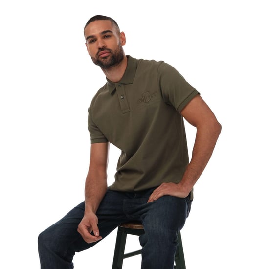 Gant Mens Shield Polo Shirt (Green) - Image 4