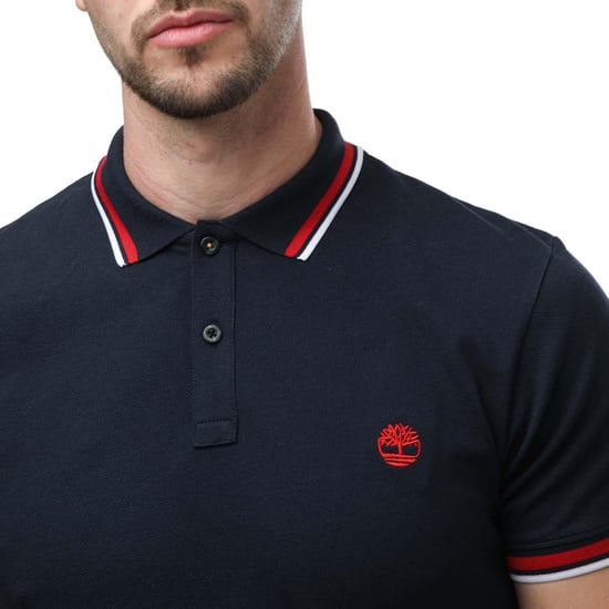 Timberland Polo met korte mouwen voor volwassenen (Marine) - Image 3