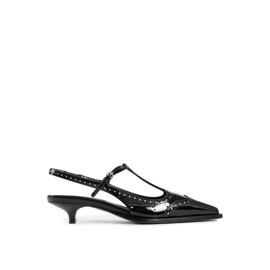 Miu Miu Läder Slingback Pumpar - Image 4