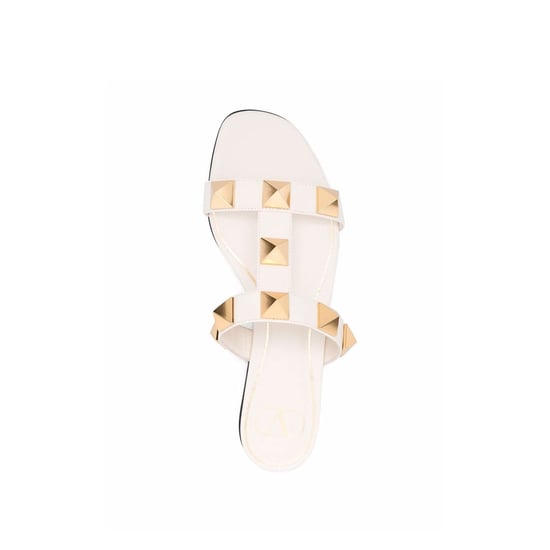 Valentino Garavani Romeinse Stud leren platte sandalen - Image 3