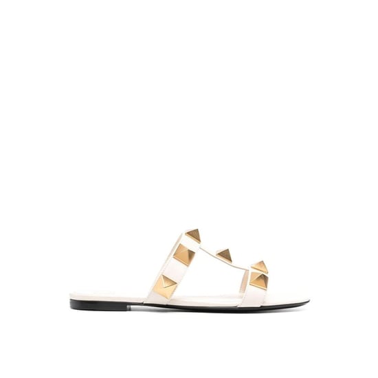 Valentino Garavani Romeinse Stud leren platte sandalen - Image 4
