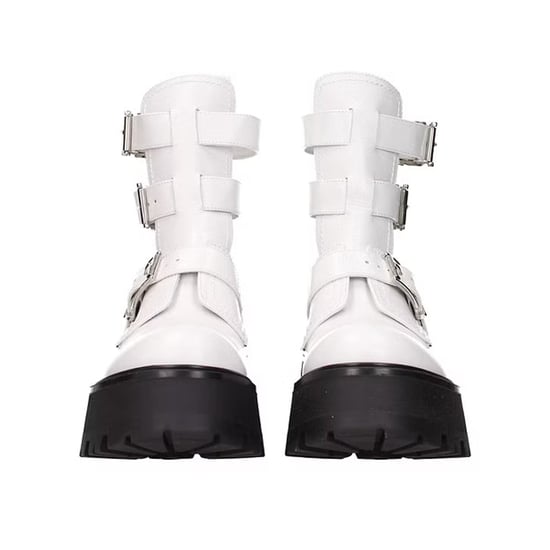 Alexander McQueen Leren Enkellaarsjes - Image 3