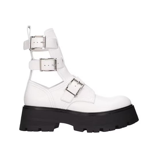 Alexander McQueen Leren Enkellaarsjes - Image 4