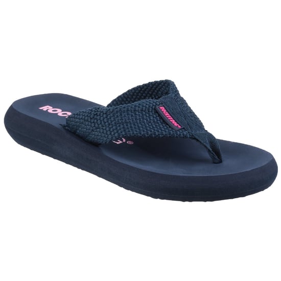 Rocket Dog Womens/Ladies Sunset Slip On Sandals (Navy) - Image 2