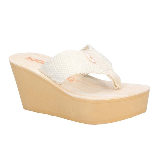 Rocket Dog Dames/dames duikers Webbing Slip On Wedge Sandalen (Crème) - Image 3