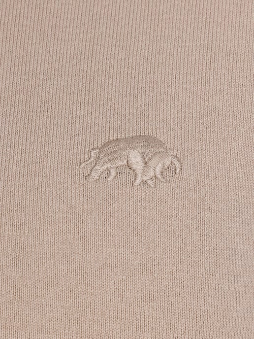 Short Sleeve Knitted Polo / Stone - Image 4