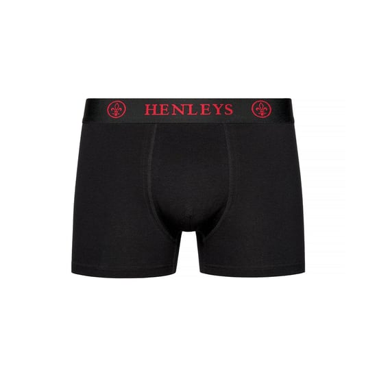 Henleys Heren Trilock Boxershorts (Set van 3) (Zwart) - Image 3