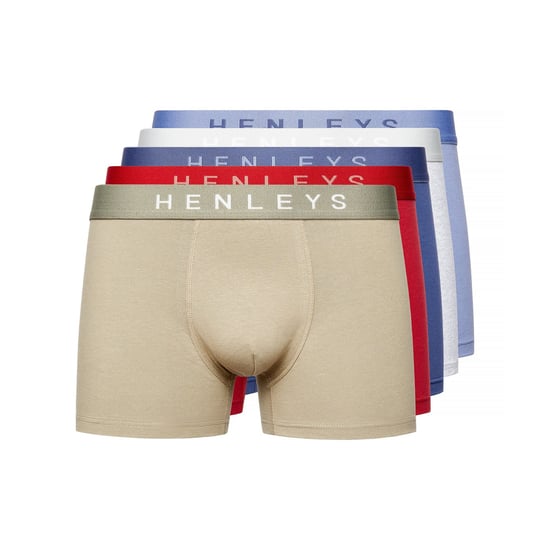 Henleys Mens Motley Boxer Shorts (Pack of 5) (Multicoloured) - Image 1