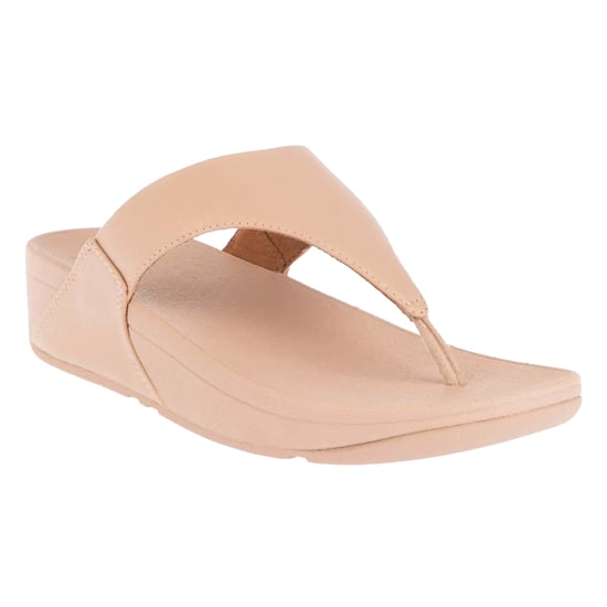 FitFlop Dames/Dames Lulu Shimmer teenpost sandalen (Beige) - Image 3