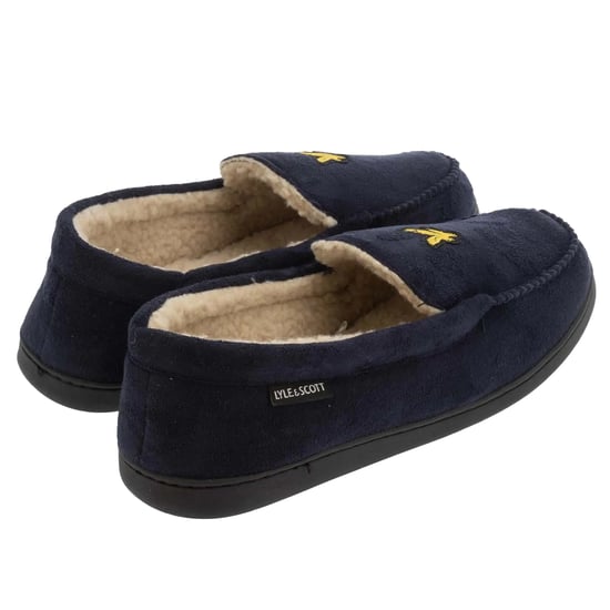 Lyle & Scott Heren Aspen Moccasin Slippers (Marine) - Image 2
