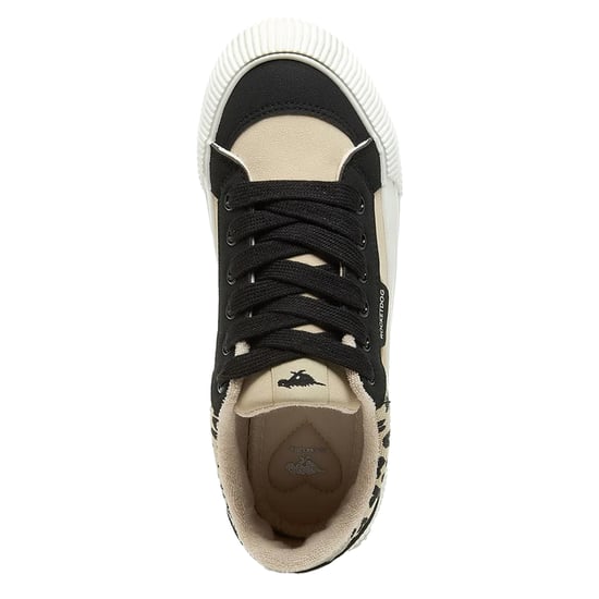 Rocket Dog Dames/Dames Cheery Colour Block Faux Suede Trainers (Zwart/Natuurlijk) - Image 3