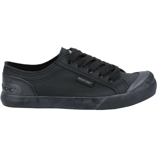 Rocket Dog Vrouwen/dames Jazzin Canvas Fable Trainer (Zwart) - Image 1