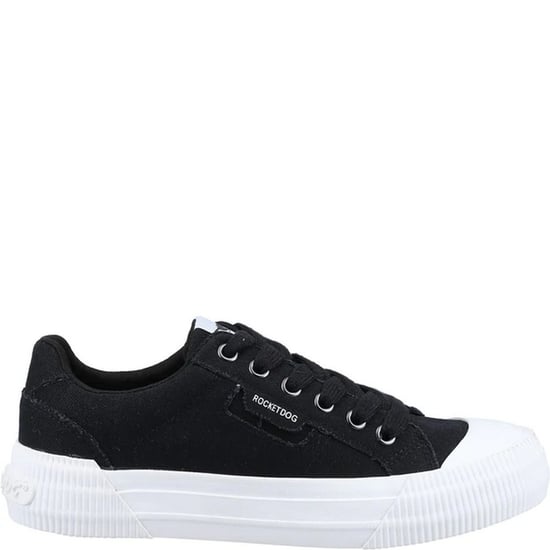 Rocket Dog Dames/dames Cheery 12A Canvas Trainers (Zwart) - Image 1