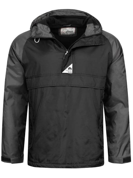 Arctic Seven Men's Rain Jacket – Black-Dark Grey - Image 1