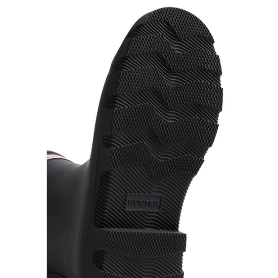 Hunter Downpour Korte Laars Rubber Dames Zwarte Wellington Laarzen - Image 3