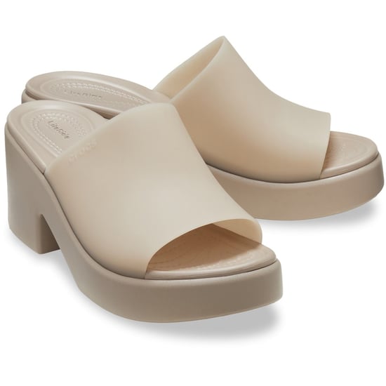Crocs Brooklyn Slide Heel Dames Taupe Sandalen - Image 3