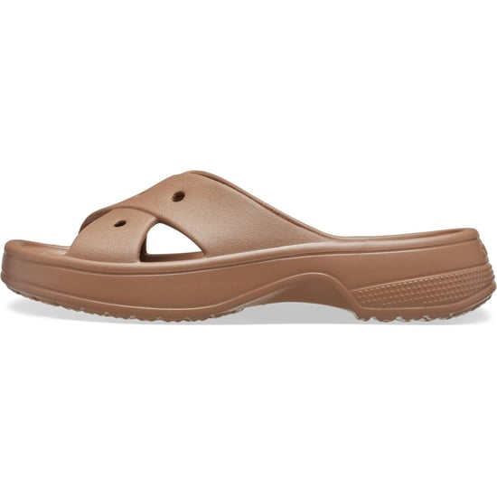 Crocs Classic Cross Strap Thermoplastische Sandalen Voor Dames In Melkchocoladebruin - Image 6