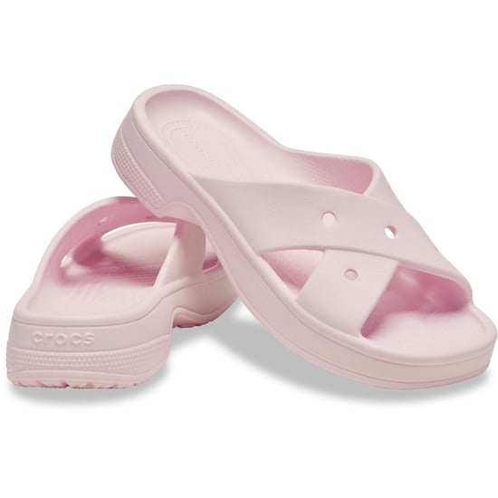 Crocs Classic Cross Strap Thermoplastische Sandalen Voor Vrouwen In Het Roze - Image 3