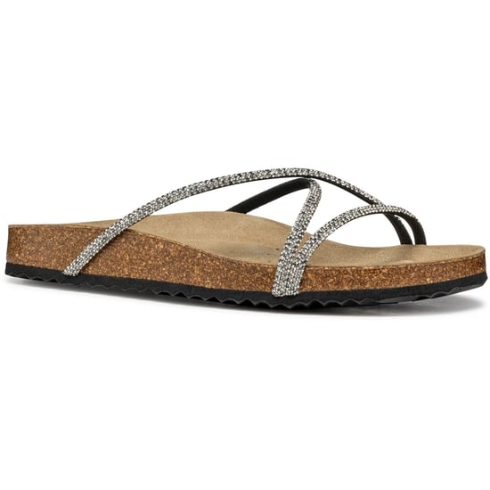 Geox D BRIONIA R Polyester Dames Zwart/Zilver Sandalen - Image 1
