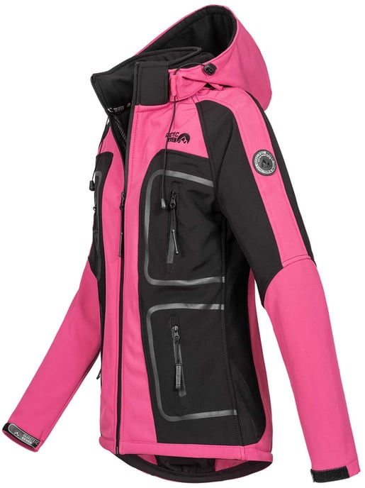 Arctic Seven Women's Softshell Jacket Pink-Black - Image 2