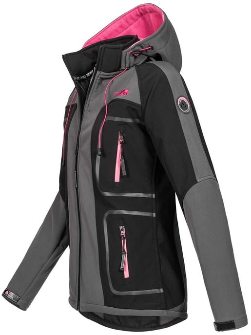 Arctic Seven Women's Softshell Jacket Darkgrey-Black - Image 2