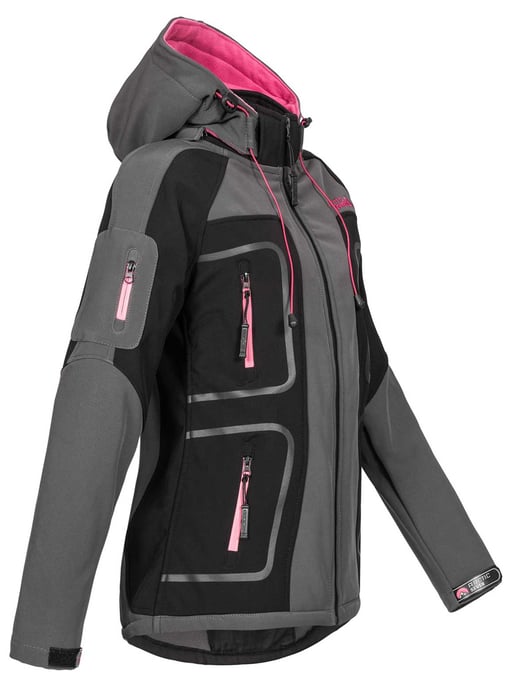 Arctic Seven Women's Softshell Jacket Darkgrey-Black - Image 3