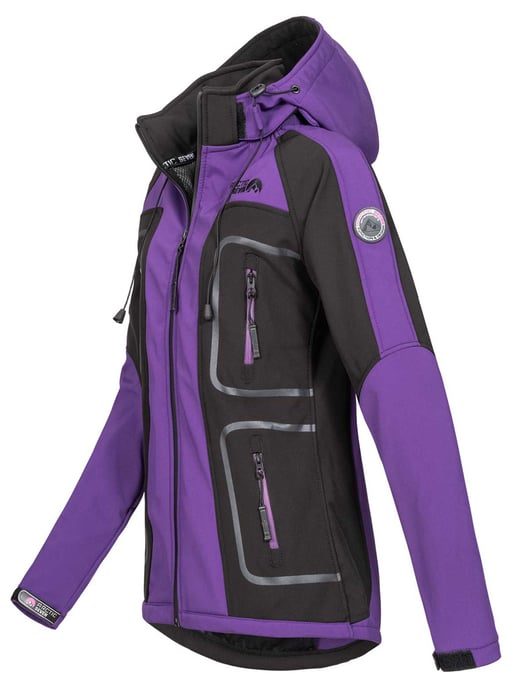 Arctic Seven Women's Softshell Jacket Purple-Black - Image 2