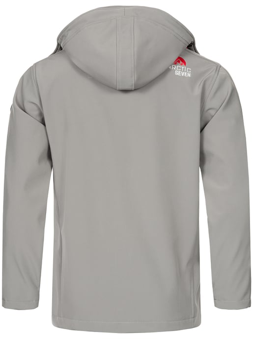 Arctic Seven Men's Softshell Jacket Light Grey - Image 3