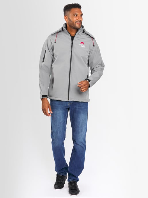 Arctic Seven Men's Softshell Jacket Light Grey - Image 5