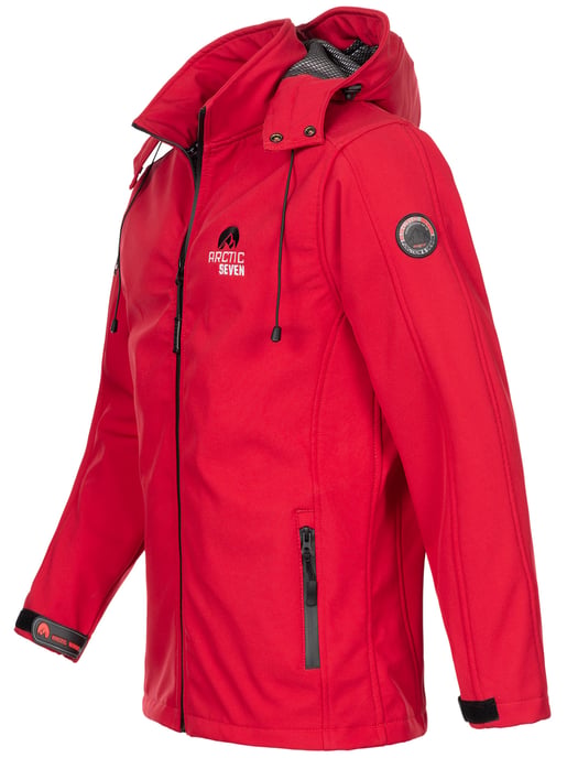 Arctic Seven Men's Softshell Jacket Red - Image 2