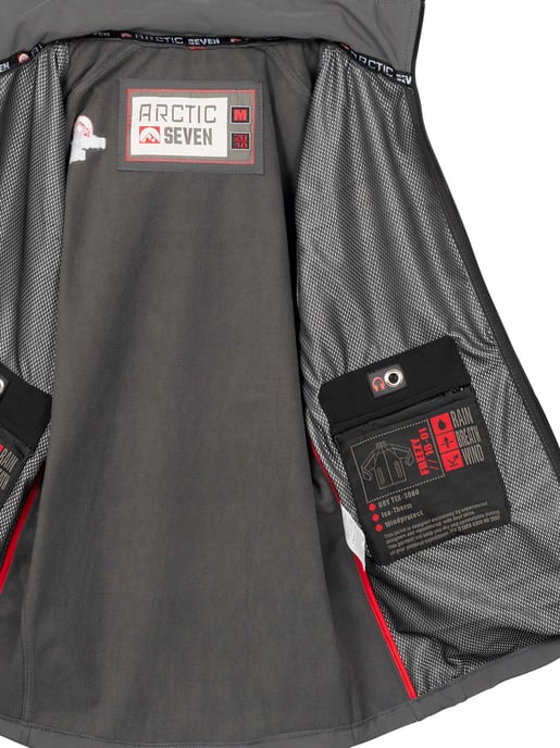 Arctic Seven Men's Softshell Jacket Dark Grey - Image 4