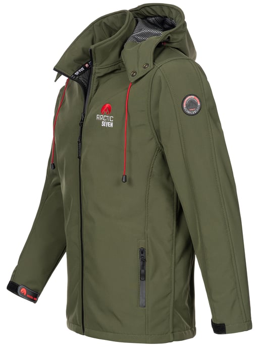 Arctic Seven Men's Softshell Jacket Olive - Image 2