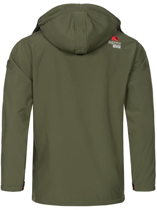 Arctic Seven Men's Softshell Jacket Olive - Image 3