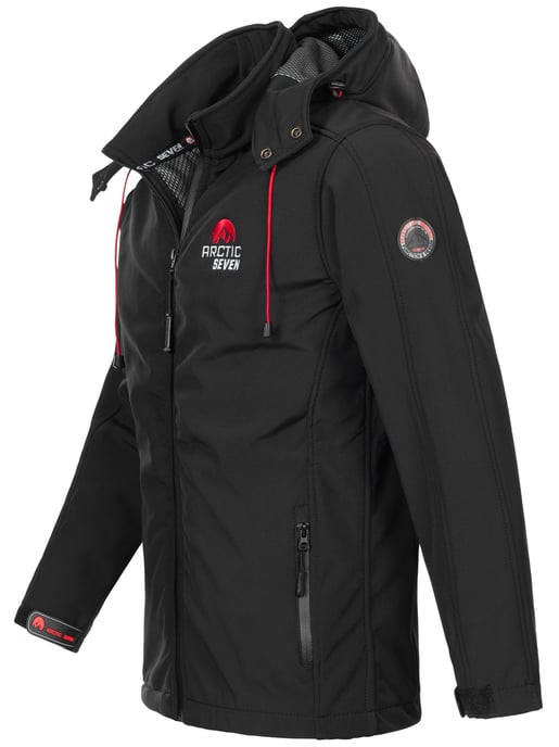 Arctic Seven Men's Softshell Jacket Black - Image 2