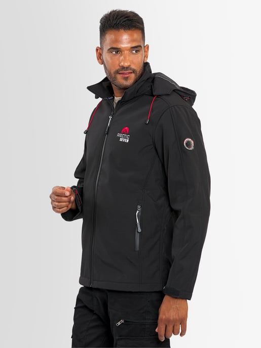Arctic Seven Men's Softshell Jacket Black - Image 6