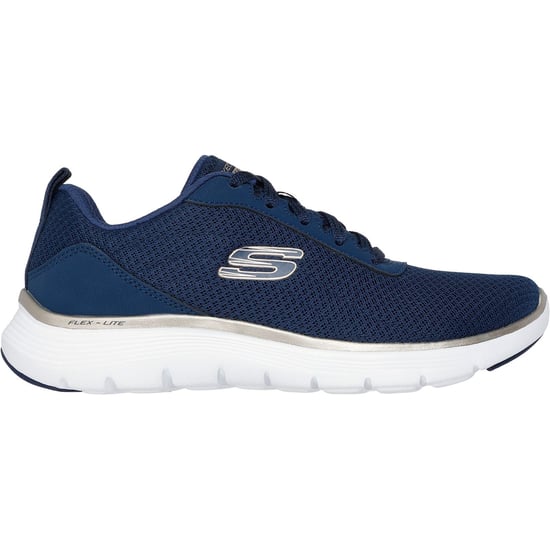 Skechers Flex Appeal 5.0 Uptake Textiel Damesschoenen Navy/Goud - Image 5
