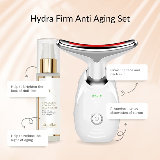 Hydra Firm Anti-Aging Set (ÅLDRINGSHÄMMAREN FÖR ANSIKTET OCH NACKEN - vit med HA-serum) - Image 3