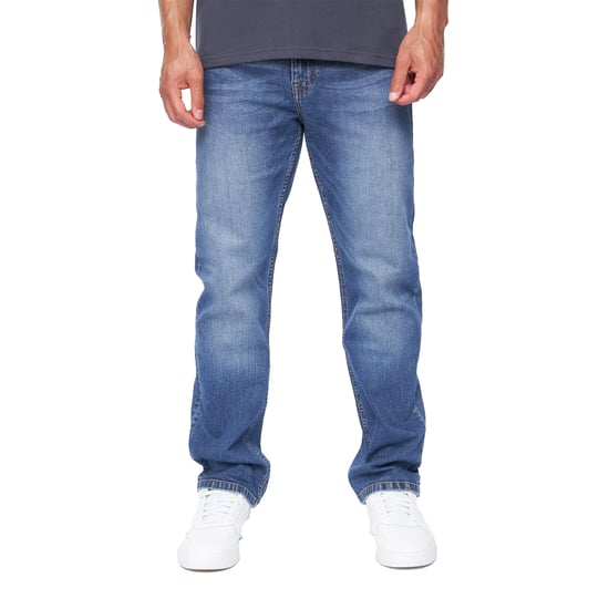Duck and Cover Mens Straight Leg Jeans (Stone Wash) - Image 1