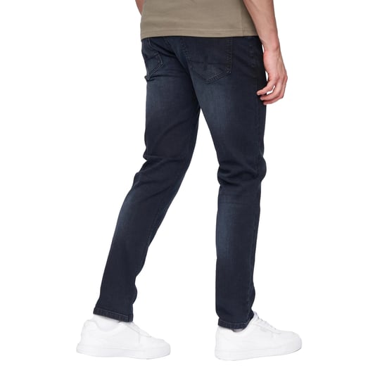 Henleys Heren Craze Comfort Rechte Jeans (Blauw Zwart) - Image 2