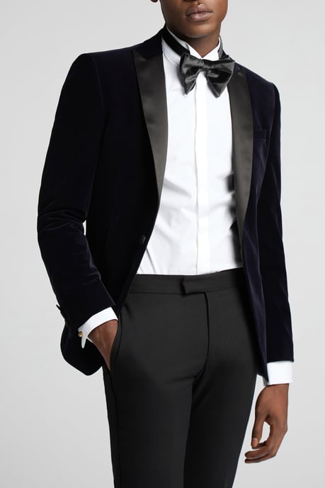 Slim Fit Velvet Dresswear Jacket - Image 1